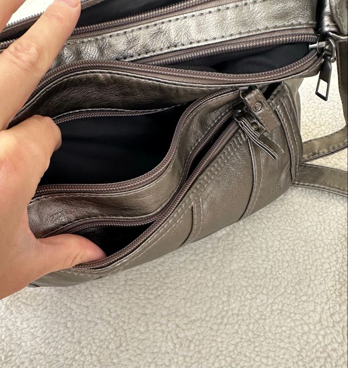 Sac à main couleur métallique - photo numéro 7