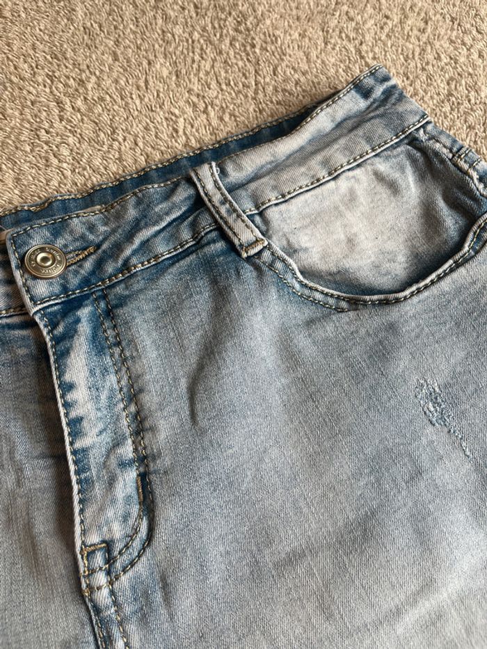 Short en jean effet usé VS Miss – taille 42 – poches & passants ceinture - photo numéro 2