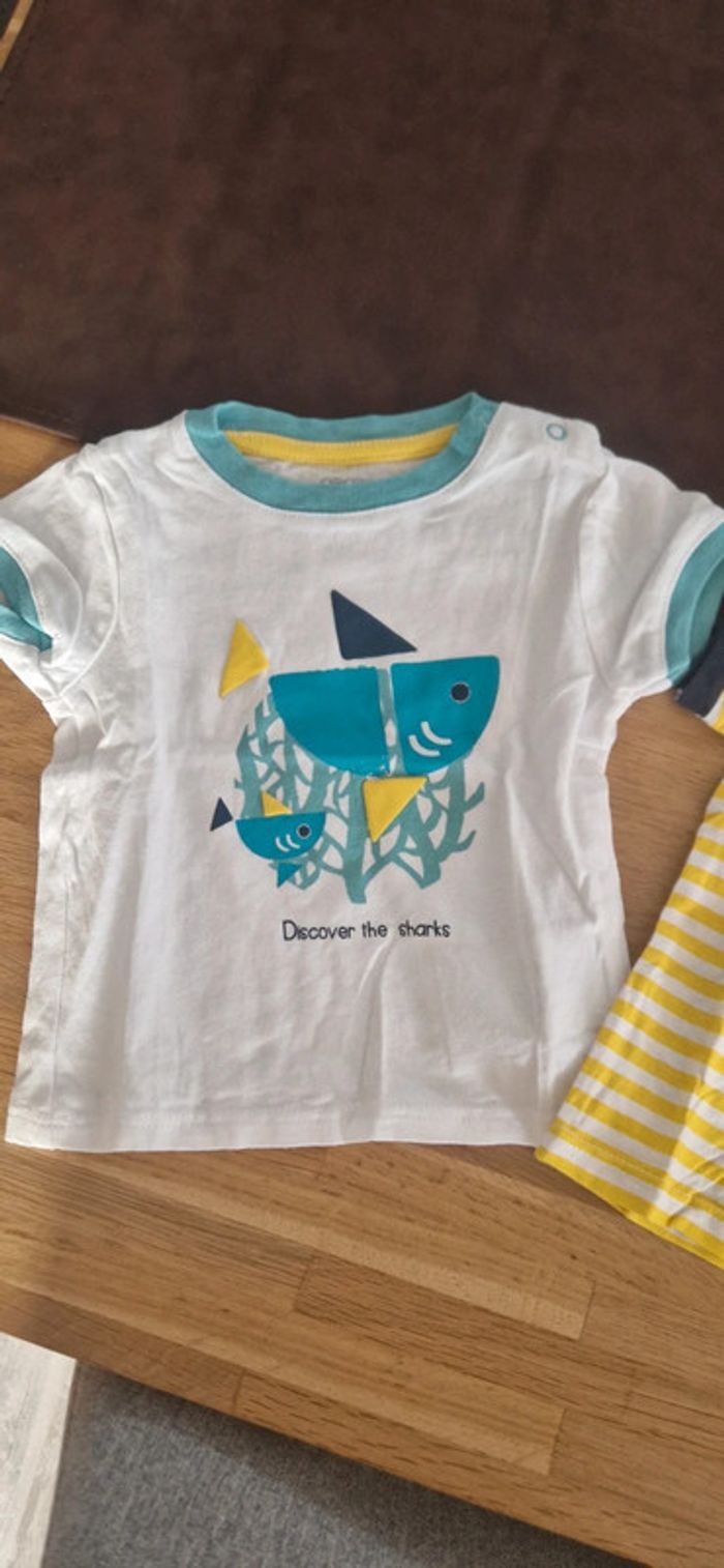 Lot de 2 t-shirts MC Obaïbi 3 mois neufs - photo numéro 4