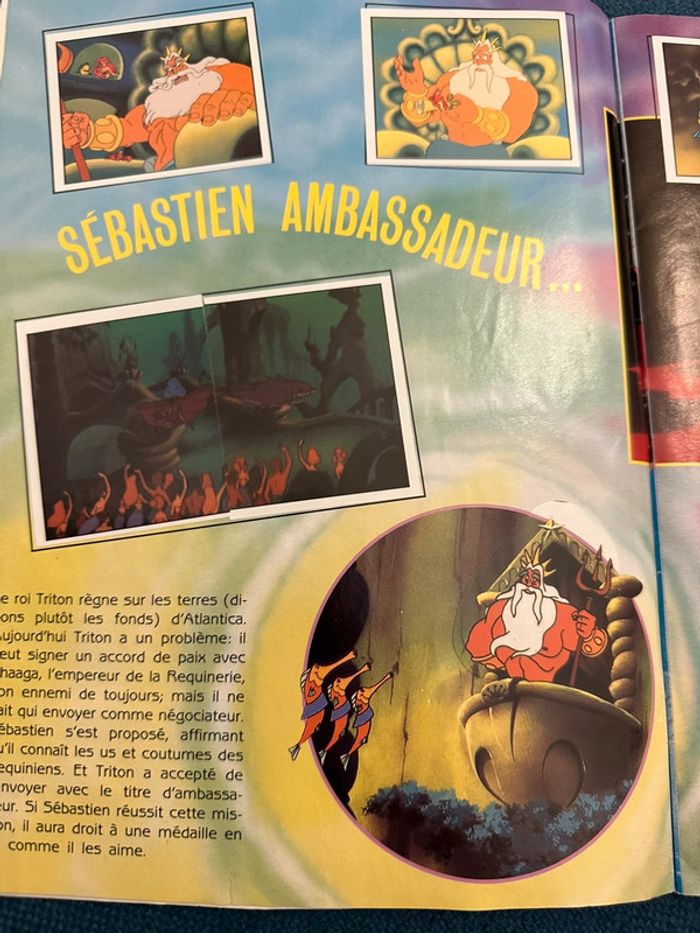 Album livre Panini complet stickers autocollants Disney La petite sirène le dessin animé TV - photo numéro 4