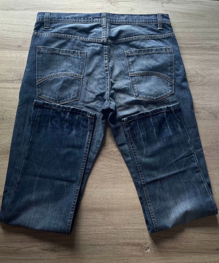 Jean Tex Regular neuf style usé – Taille XL (46 FR) - photo numéro 2