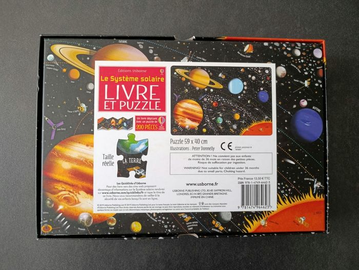 Système solaire livre + puzzle - photo numéro 2