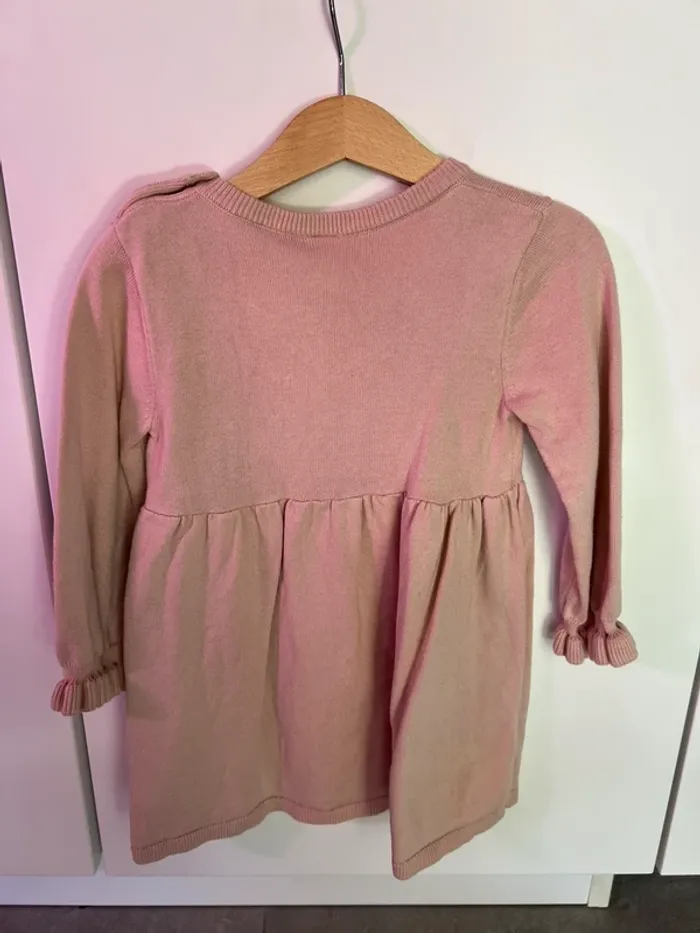 Robe rose fille avec noeuds H&M 92cm - photo numéro 3