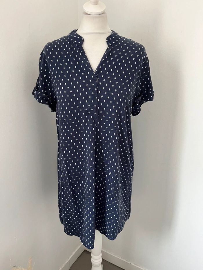 Robe marine à motifs H&M XS