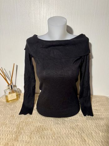 Pull noir col bateau taille XS - Esprit