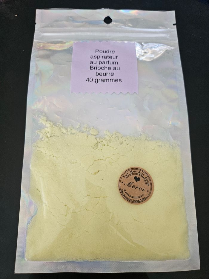 Poudre aspirateur au parfum brioche au beurre