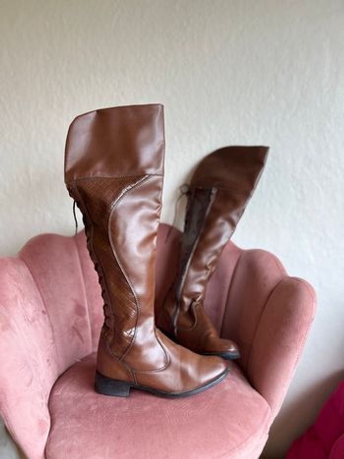 👉 Bottes hautes marron Membur Taille 41 – Style équestre chic 🤎 - photo numéro 4