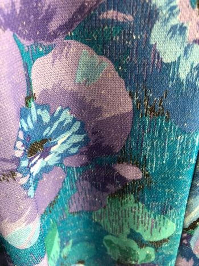 #robe #vintage #fleurie #taille 46 #hiver - photo numéro 4