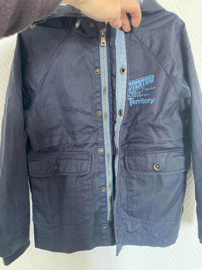 Veste mi-saison garçon 6 ans Vertbaudet bleu marine - photo numéro 3