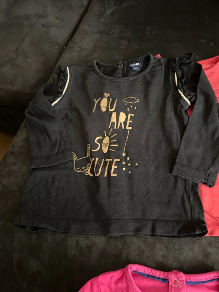 Tee-shirt manches longues 24 mois fille - photo numéro 4