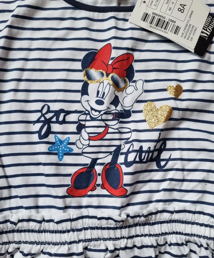 Robe marinière minnie neuve 8 ans - photo numéro 2