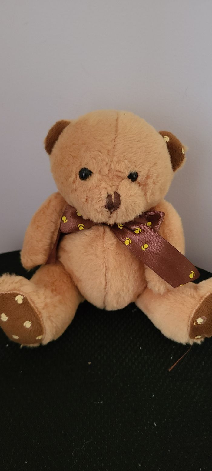 JEMINI - PELUCHE OURS NOEUD 15CM - photo numéro 3