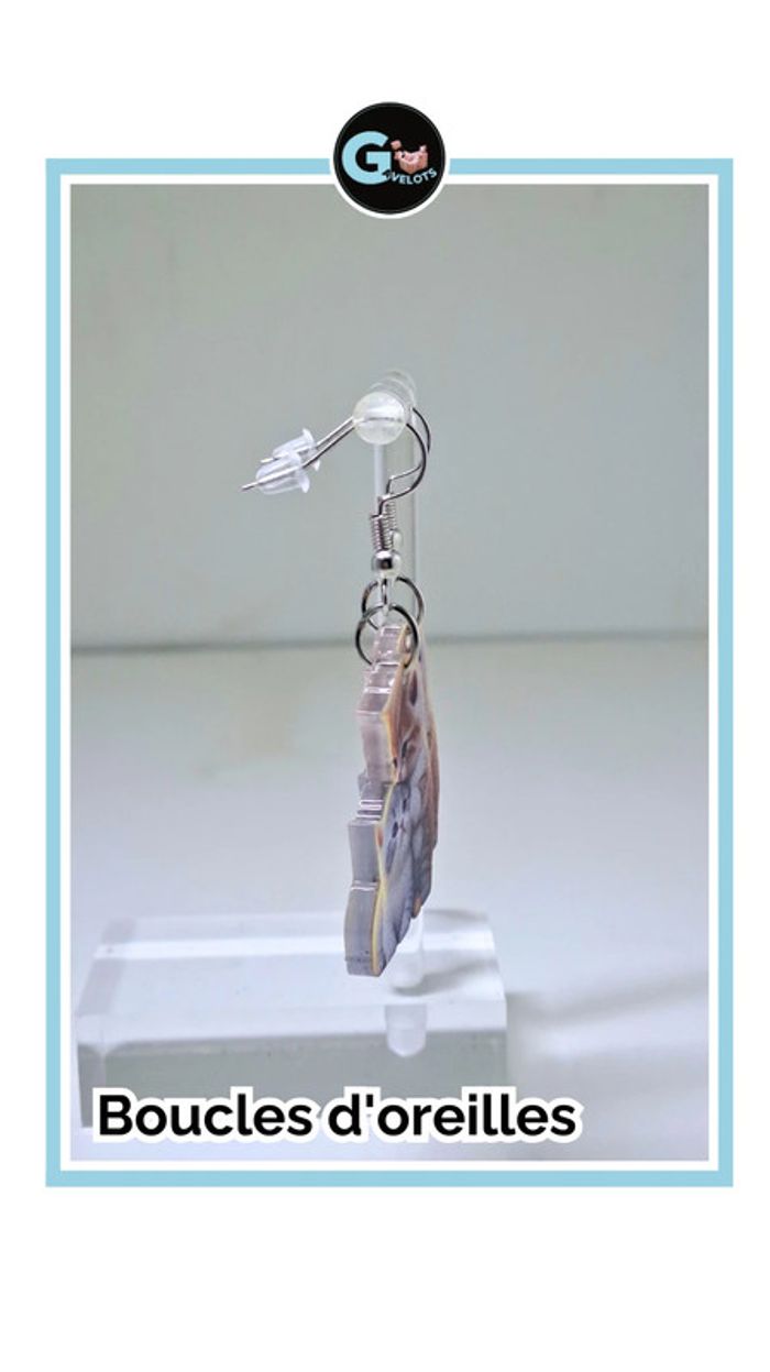 🦚Boucles d'oreilles chat. - photo numéro 3