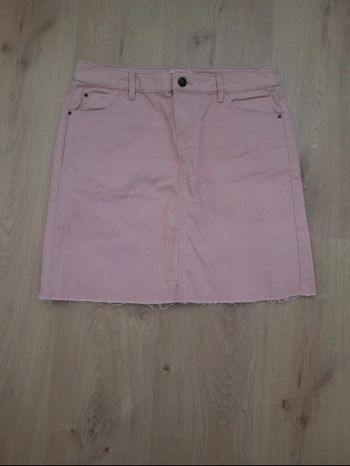 Jupe en jean rose