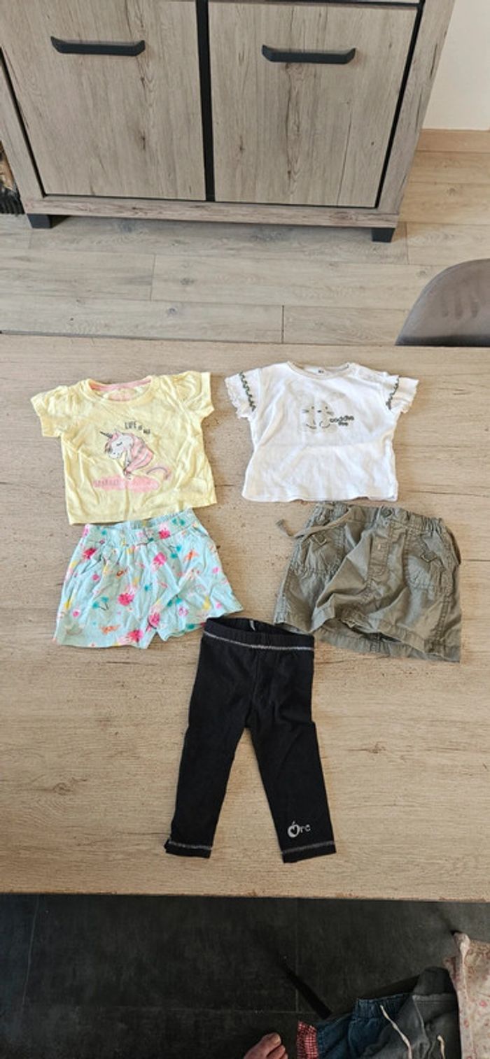 Lot de 38 vêtements fille printemps/été en 12 mois, très bon etat - photo numéro 10