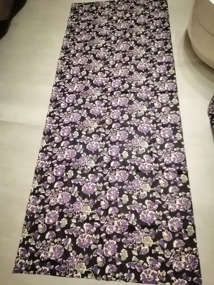 lot de 3 tissus imprimé fleurs - photo numéro 2