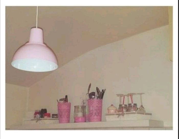 Suspension métal rose poudré style rétro TBE 💡 - photo numéro 5