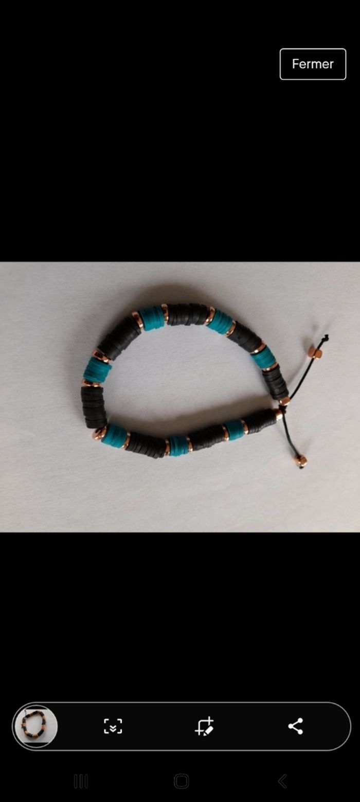 Bracelet perles heishi - photo numéro 7