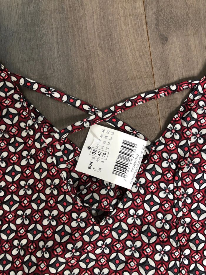 Blouse camaïeu neuve taille 38 rouge - photo numéro 7