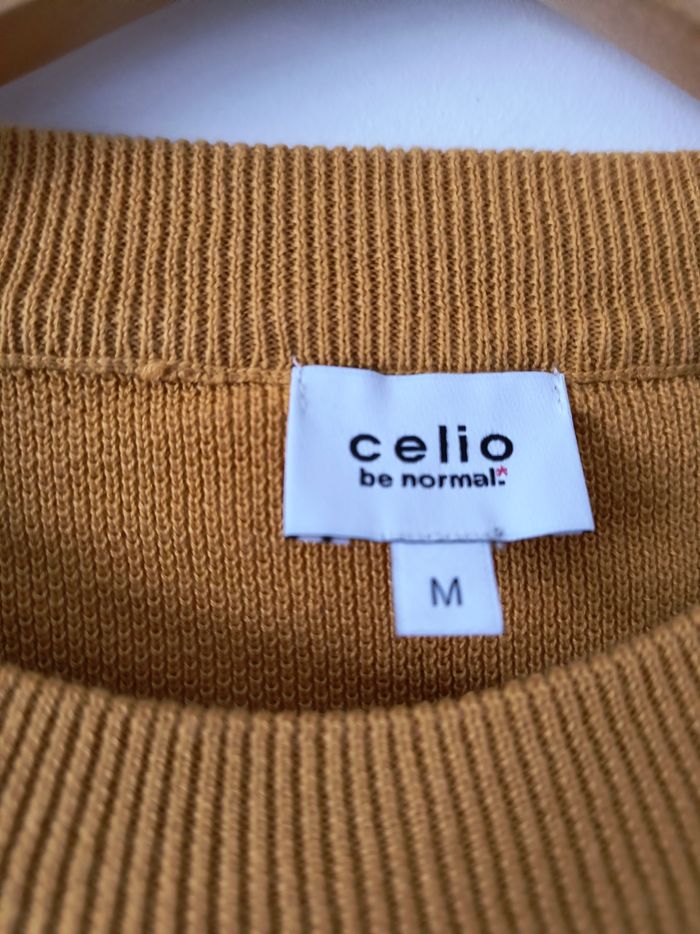 Pull homme moutarde M - photo numéro 3