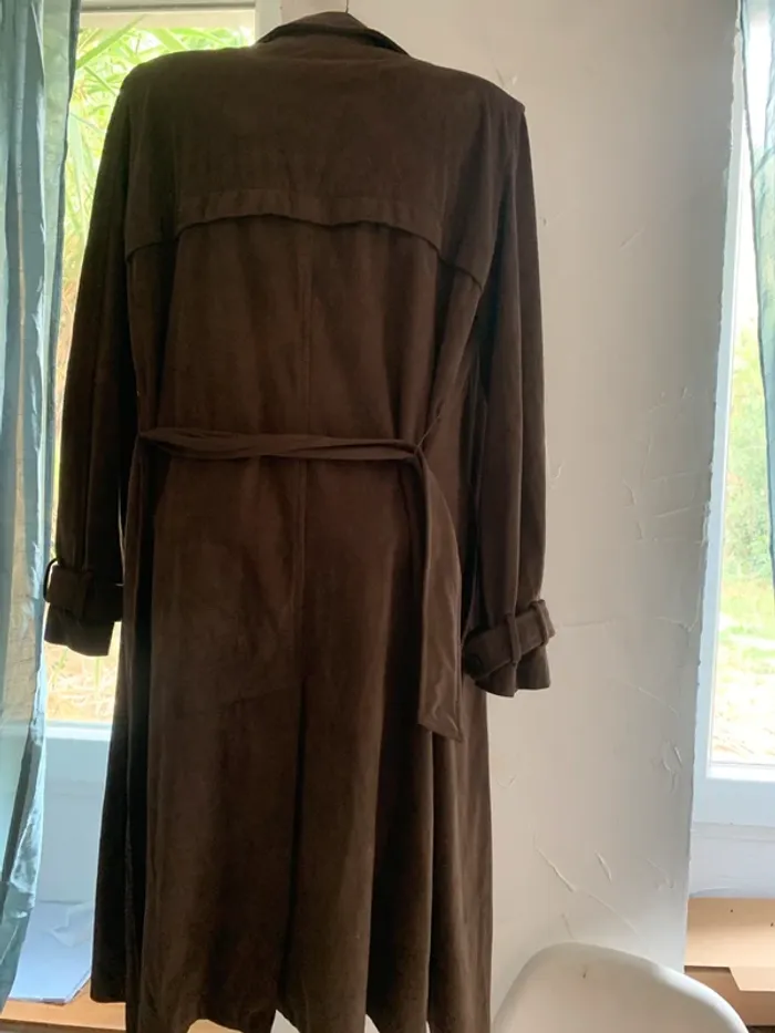 Trench gabardine Zara taille S kaki - photo numéro 11