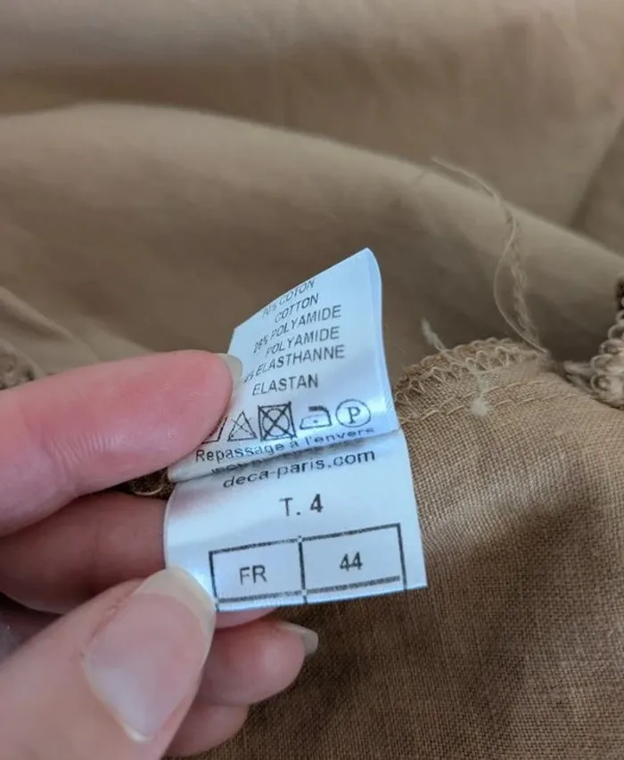 Robe d'été en lin et coton - DECA - taille 4 (44) - photo numéro 8