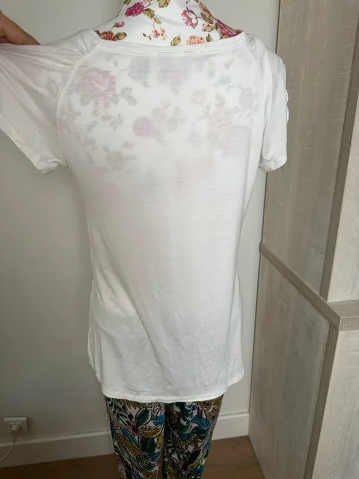 T-shirt blanc basique Jacqueline Riu - photo numéro 4