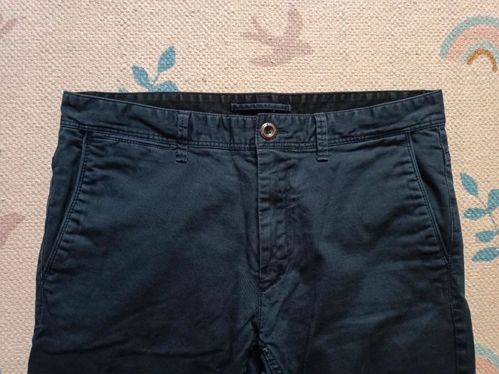 Pantalon droit zara man bleu eur 40 - photo numéro 2