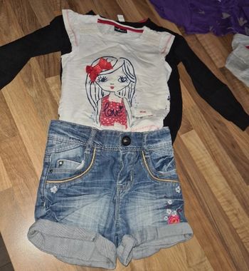 Short catimini avec Tee-shirt et gilet influx 4 ans