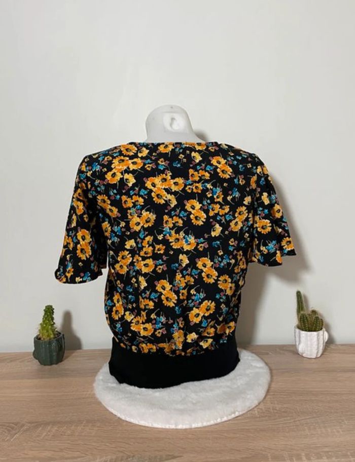 Body noir à fleurs jaunes Emery Rose - photo numéro 2