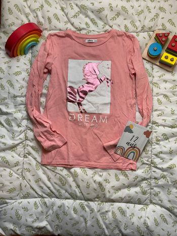 teeshirt manches longues rose 12 ans gémo
