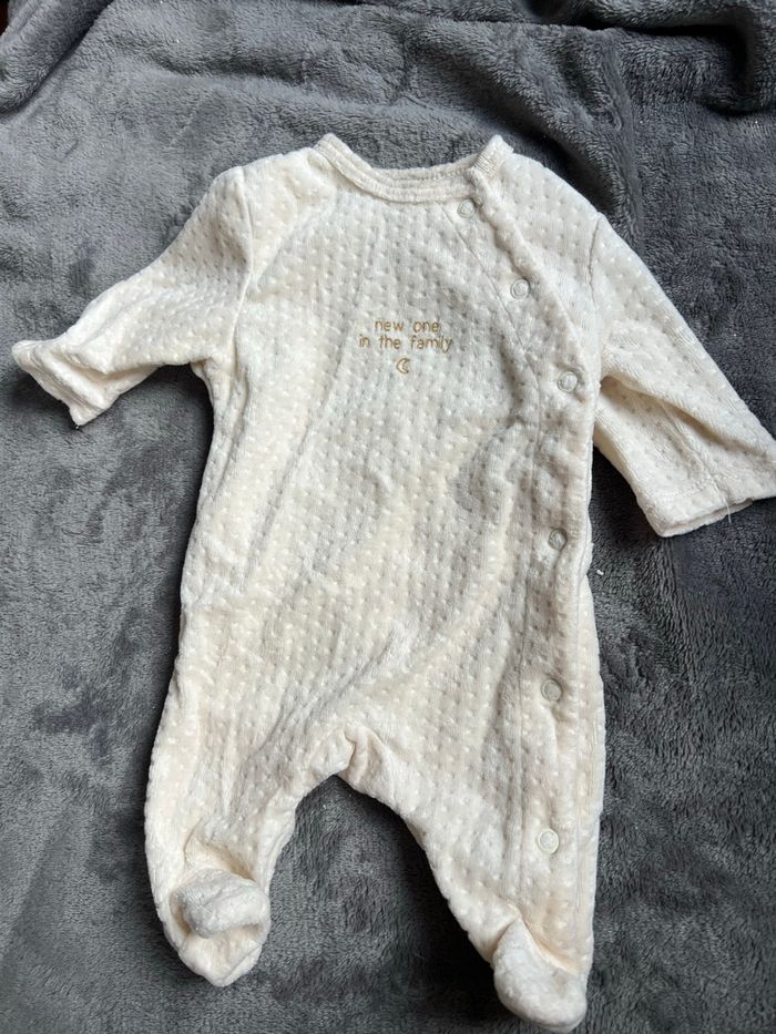 Pyjama velours 0 mois