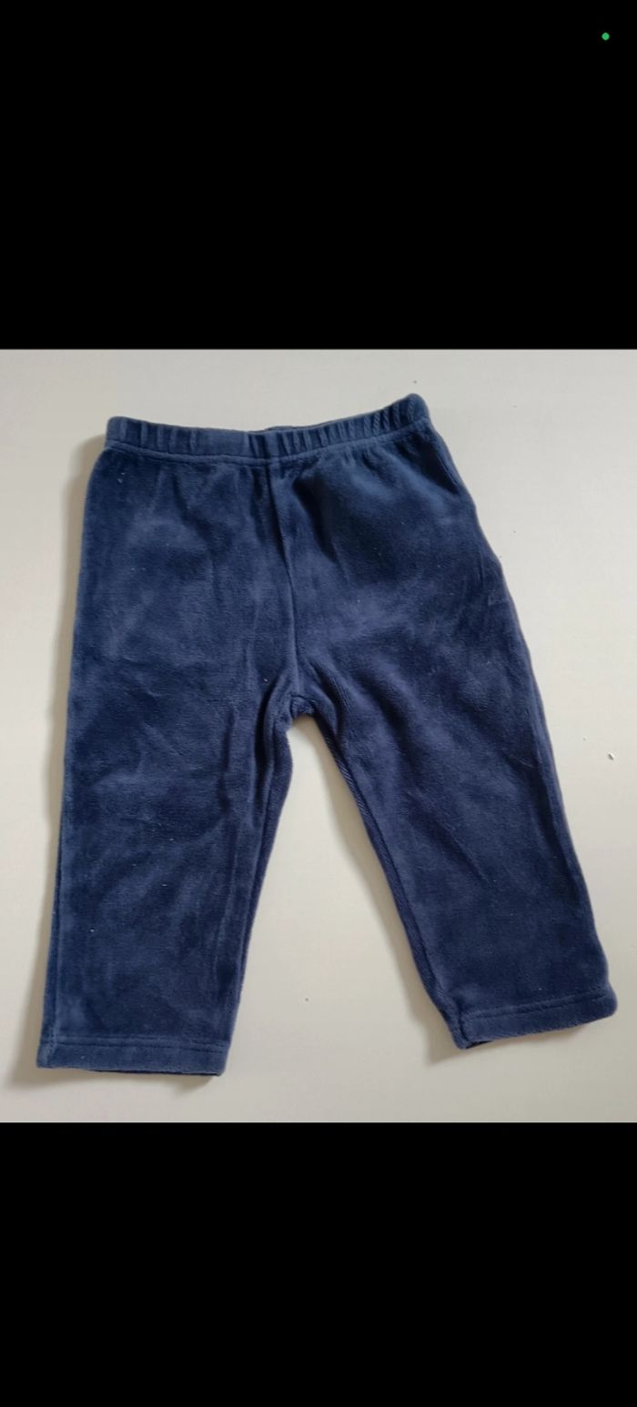 Pantalon pijamas bleu marine 12 mois
