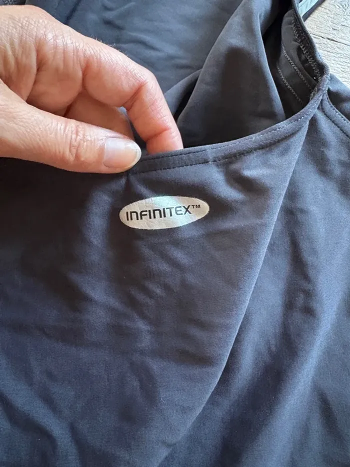 Maillot de bain 1 pièce Adidas gris bleu 44 - photo numéro 5