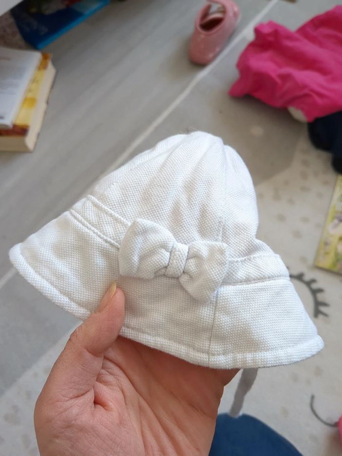 Chapeau de soleil blanc - photo numéro 2