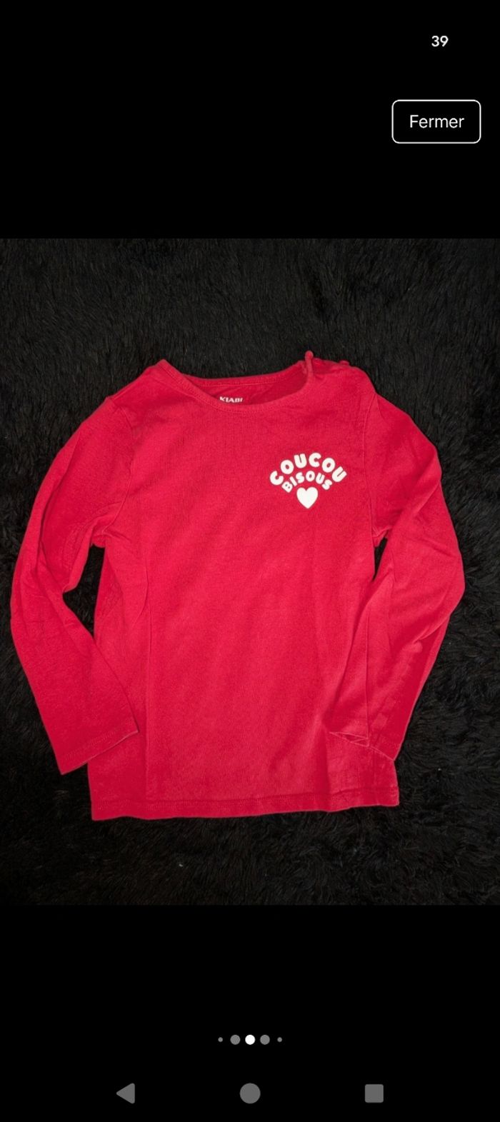 T-shirt manches longues fille 3 ans DPAM - photo numéro 4