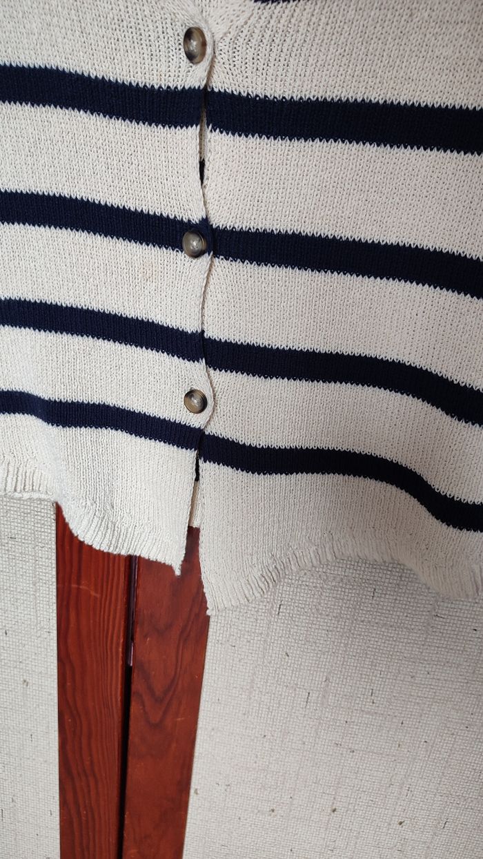 Gilet sans manches rayé - photo numéro 4