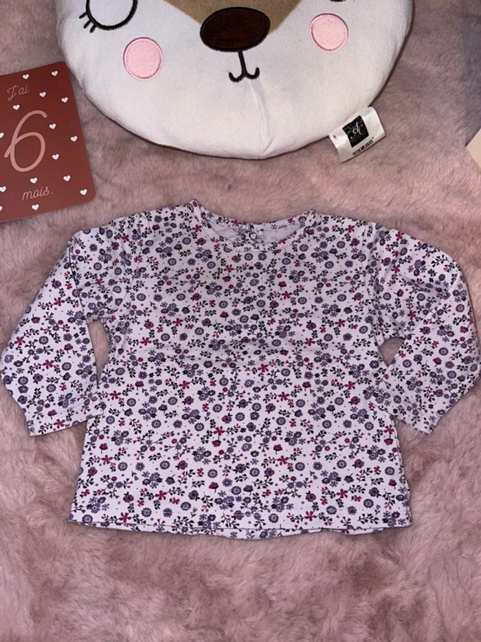 Lot de 4 tee shirt ML 6 mois - photo numéro 5
