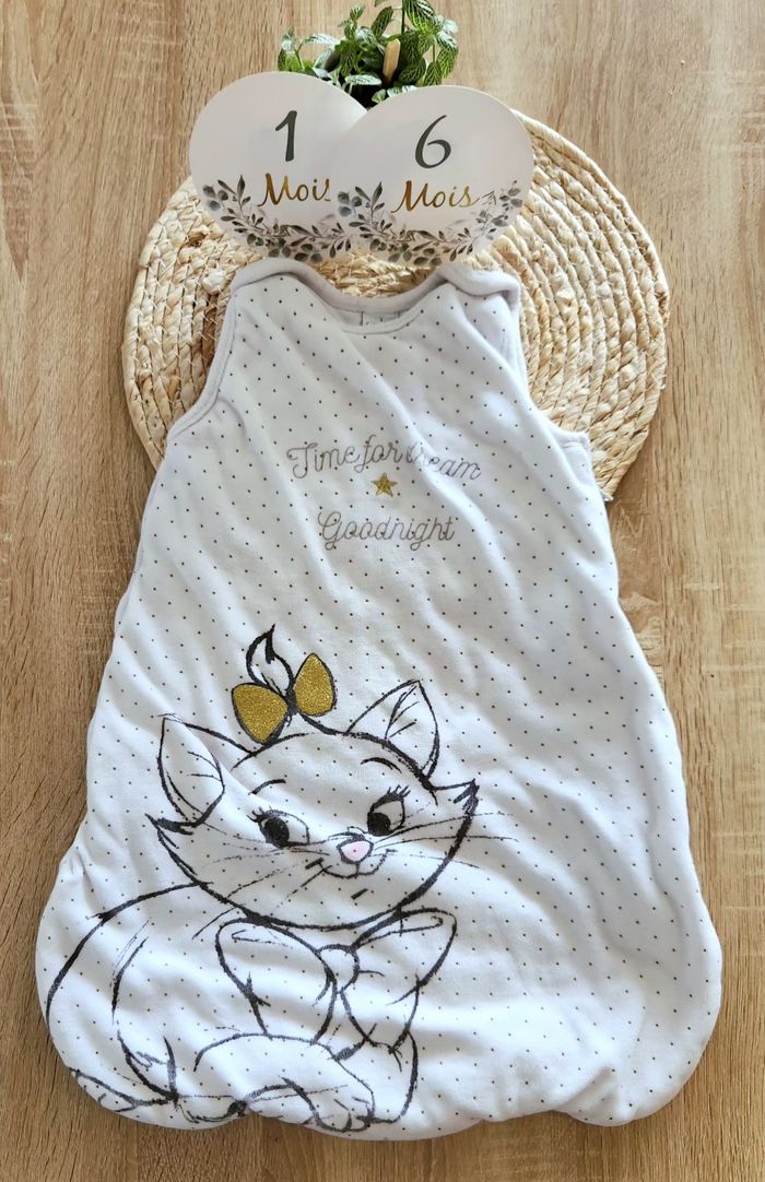 Gigoteuse Bébé fille 0/6mois Disney Marie Blanc