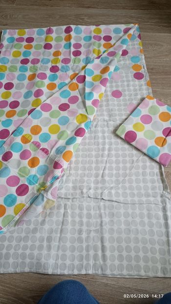 Housse de couette 1 pers réversible + 1 taie