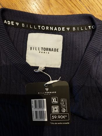 Pull homme léger neuf Bill tornade 