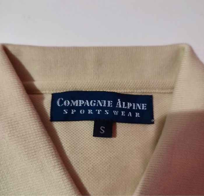 Polo beige 100% coton pour homme taille S, Compagnie Alpine - photo numéro 3