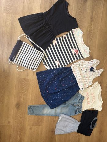Vêtements fille. Bleu marine blanc. 6ans. Billieblush/Monoprix/Sergent Major