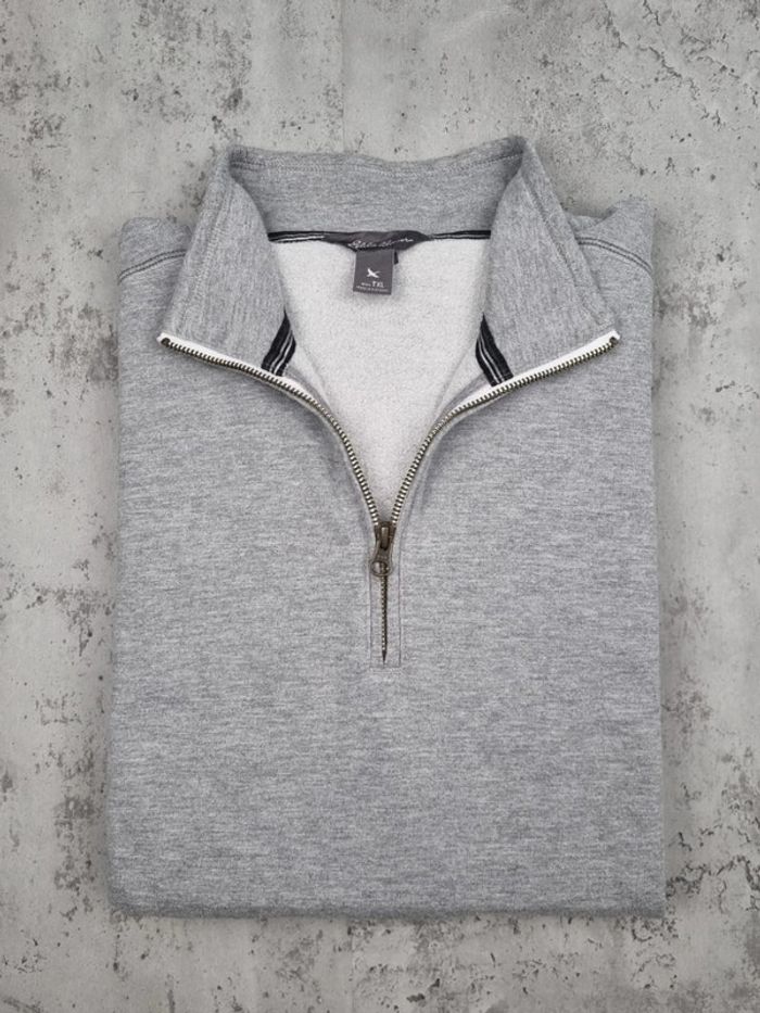Sweat 1/4 zip Eddie Bauer gris – Taille XL Homme - photo numéro 2