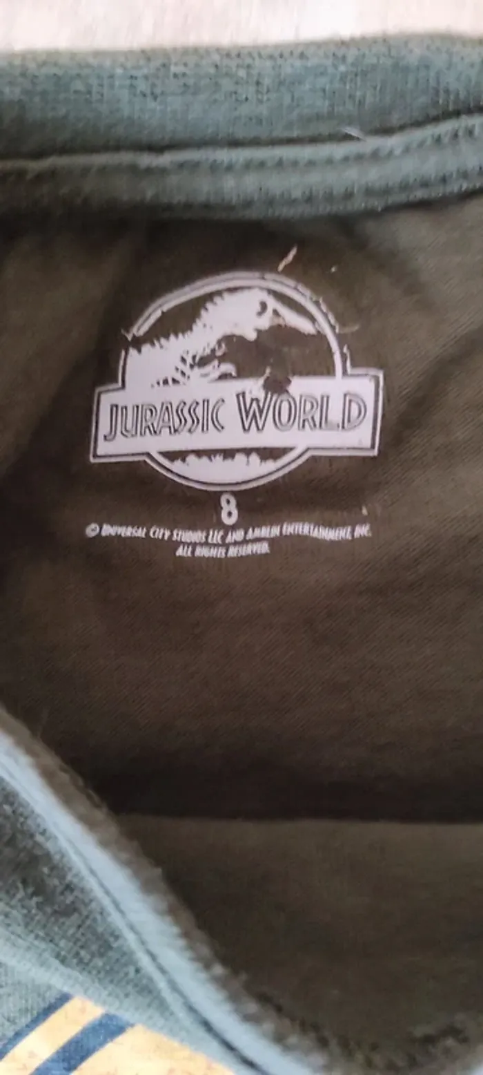 🐼 Tee-shirt manches longues Jurassic Word 8 ans très bon état🐼 - photo numéro 3