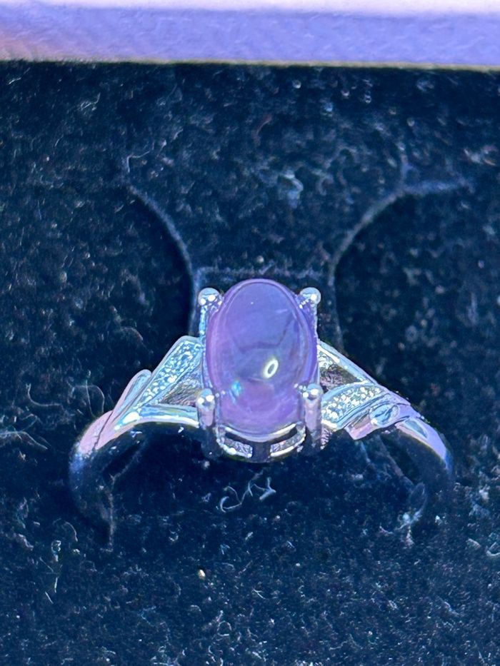 Bague réglable en Améthyste – Sérénité et intuition - photo numéro 3