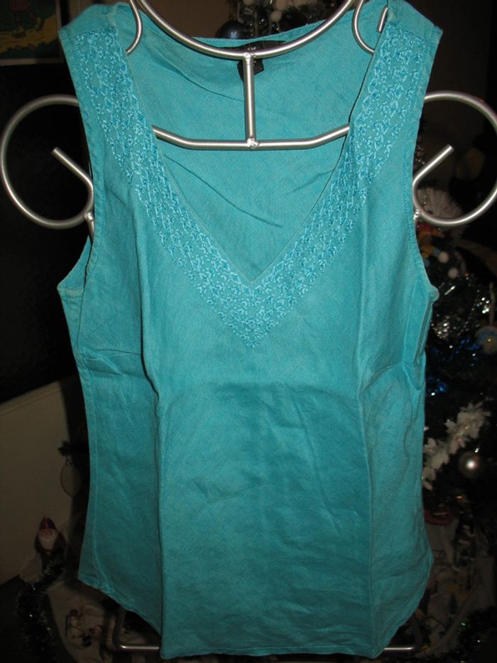 CHEMISIER SM TURQUOISE "H&M" - TAILLE 38 - n°02