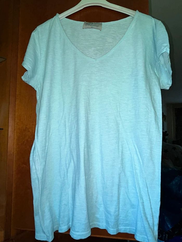T-shirt long col v April Vintage 38-40