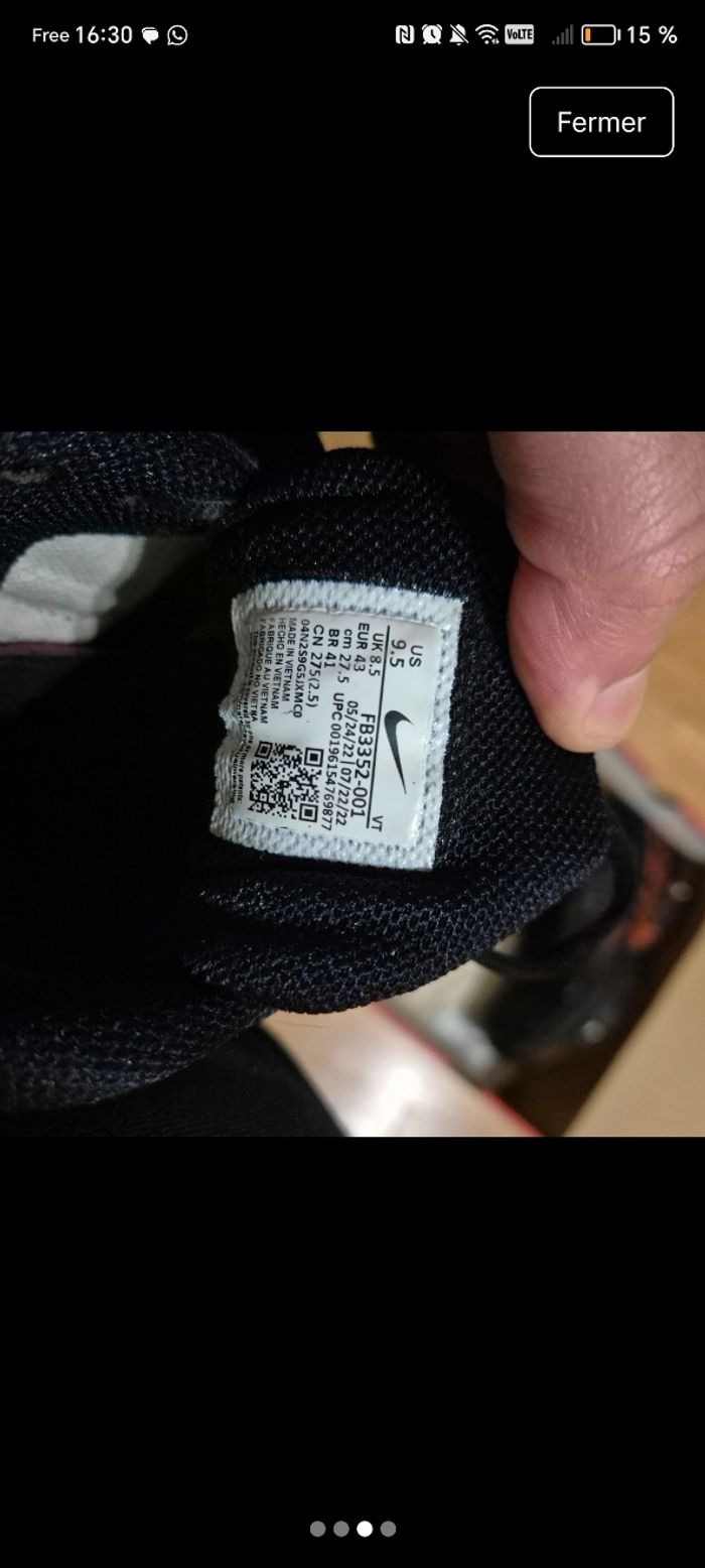 Nike air max plus 3 noir et orange - photo numéro 3