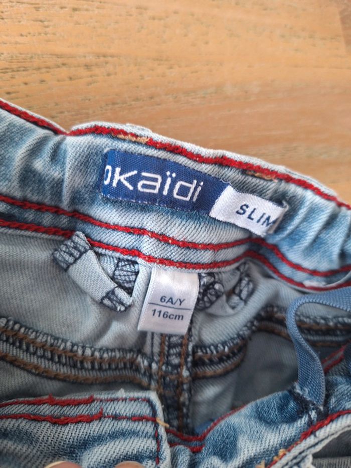 Short okaïdi 6 ans jeans - photo numéro 3